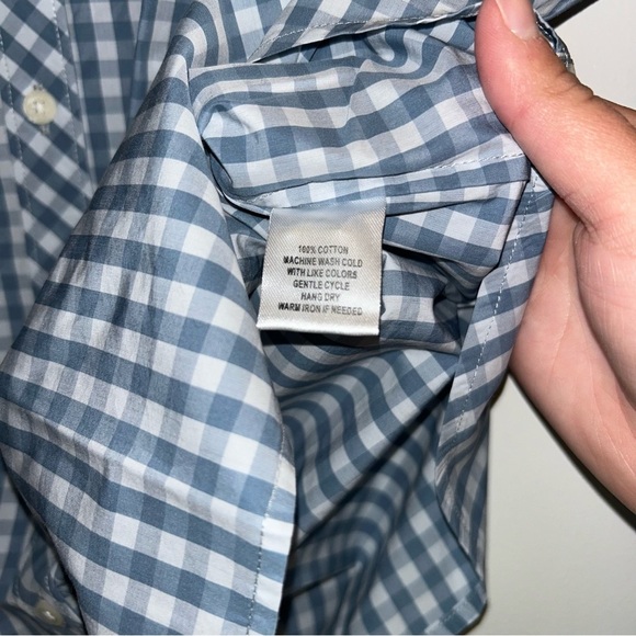 UNTUCKit Crispo Women’s Blue Checkered Long Sleeve Button Down Shirt Size 16 NWT - Picture 4 of 5